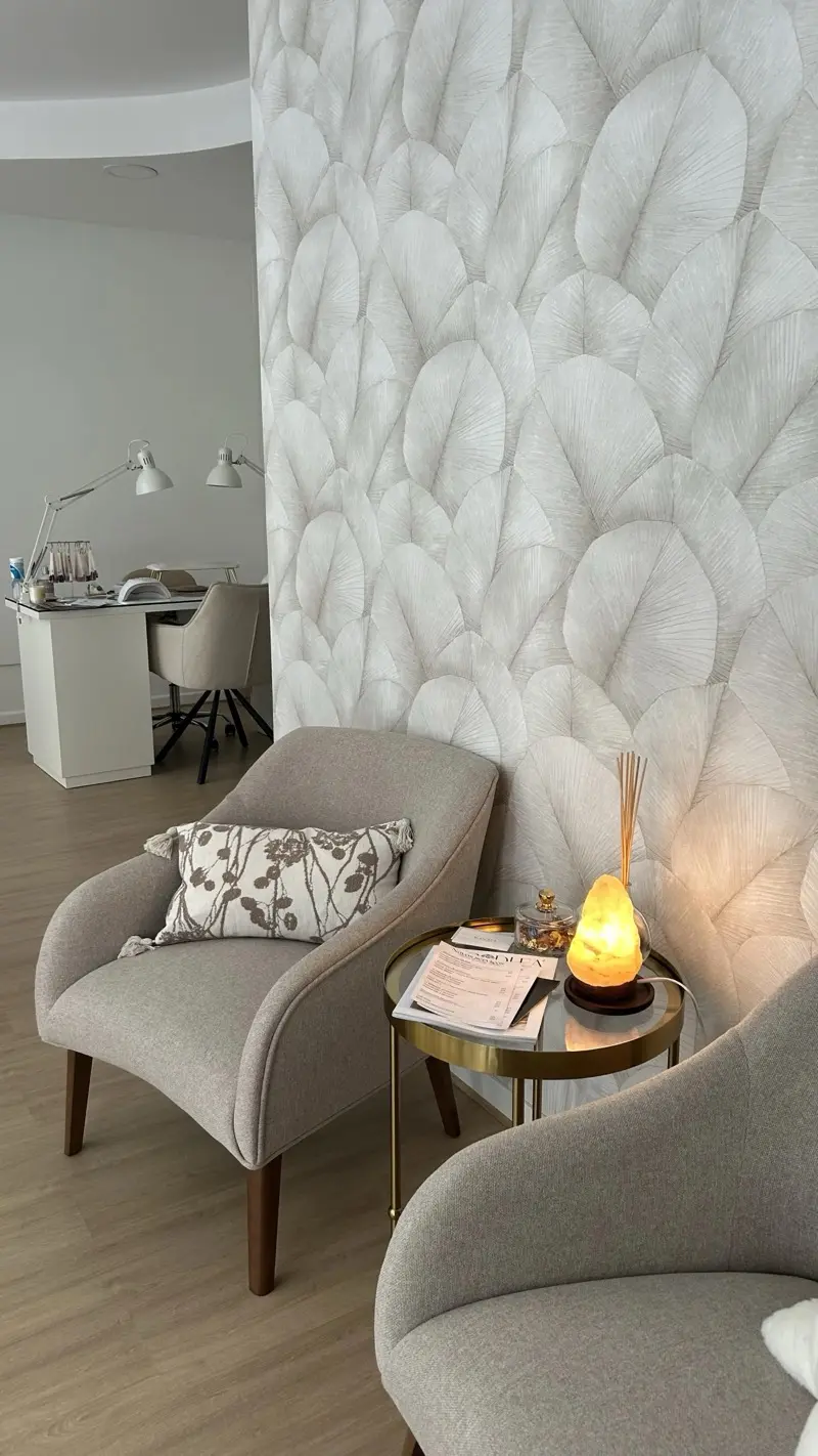 Zona de espera do Aurora Beauty Studio
